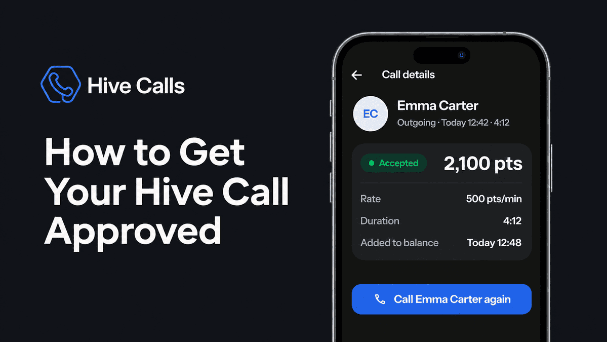 datahiveai's tweet photo. Thank you for all the conversations you’ve been having through Hive Calls. 🐝📞

One small update: starting from now, calls focused mainly on Hive Calls, DataHive, points, rewards, or how to earn may no longer be eligible, because these topics are less useful for the real-world conversational datasets AI companies are looking for.

Don’t worry — calls you’ve already completed before this update can still be eligible.

To help your future calls qualify, we’ve put together a short guide with practical tips and examples of better conversation topics.

Read it before your next call: https://t.co/xPpedNnjlP