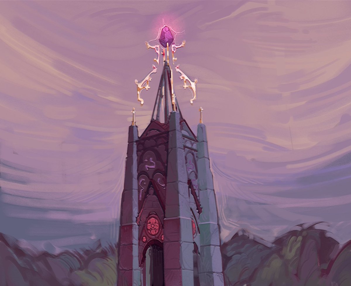 BoxColliderGame's tweet photo. 🔮 The Crystal Tower stands at the Ordo Magica camp, using its mysterious magical power to protect the settlement from the dangers of the Anathema forest. ✨

Here's a look at its new design. What do you think? 👀

#IndieGame #GameArt #IndieDev #TheHeartOfAnathema https://t.co/zkgLpPXxVZ
