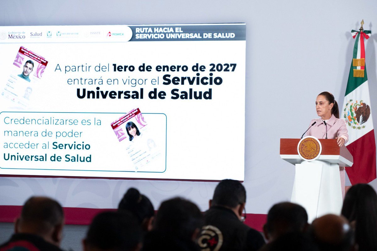 Letamaya's tweet photo. Durante la #MañaneraDelPueblo de la presidenta @Claudiashein presentamos los avances del programa #SaludCasaPorCasa. Hasta hoy los servidores de la salud han realizado más de 27 millones de visitas domiciliarias a personas adultas mayores y con discapacidad, brindando atención cálida, oportuna y cercana.

#SaludCasaPorCasa lleva #justicia y #bienestar a los hogares mexicanos, previniendo y atendiendo enfermedades; ahora la atención médica se fortalece con los consultorios de atención primaria que serán instalados a lo largo del país. 

#Bienestar es #Salud. ❤️🩺

@Valencia_Guzman