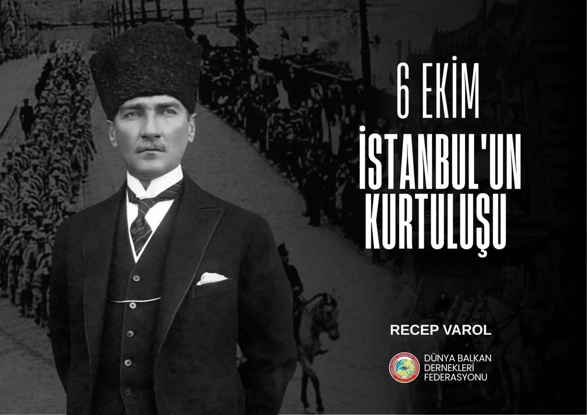 recepvarol73's tweet photo. Gazi Mustafa Kemal Atatürk’ün, “Geldikleri gibi giderler!" sözüyle başlanan kutlu mücadele zaferle taçlandı. 

Fatih’in emaneti, göz bebeğimiz İstanbul’un düşman işgalinden kurtuluşu kutlu olsun!

#İstanbulunKurtuluşu https://t.co/qwkCz1yVDv