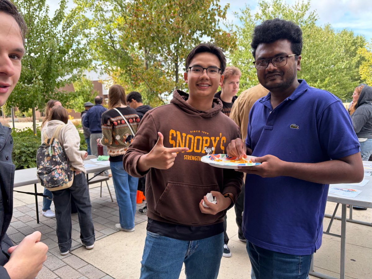 RowanMath's tweet photo. Last Wednesday students in the Mathematics and Data Science programs joined faculty and current members of our student organizations for an afternoon filled with pizza, games, chalk drawings, club information, and even a surprise group photo taken by drone at our Meet and Greet! https://t.co/Ahy9gXgbGp