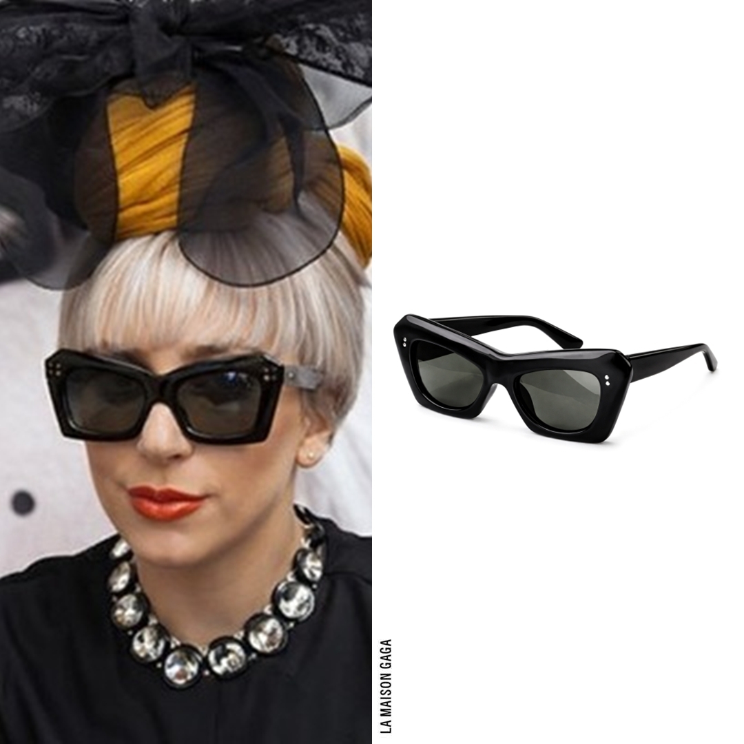 lamaisongaga_'s tweet photo. Lady Gaga sat down to give an interview for NDTV Night Out, wearing @FraScognamiglio S/S12 ruffle shantung jacket, @LittleShilpa “Invitation to Voyage” lace headpiece, #PauletteGuinet sunnies, @KennethJayLane1 "Headlights" necklace &amp; @LouboutinWorld S/S11 "Daffodile" pumps! https://t.co/kZGYhRZVFS