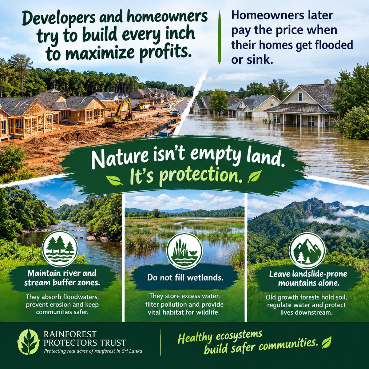 ProtectorsTrust's tweet photo. #FloodPrevention #WetlandProtection #ProtectWetlands #RiverBuffers #StreamBuffers #Habitat #SustainableDevelopment #ResponsibleDevelopment #NaturalDisaster https://t.co/BFAYvptIDA