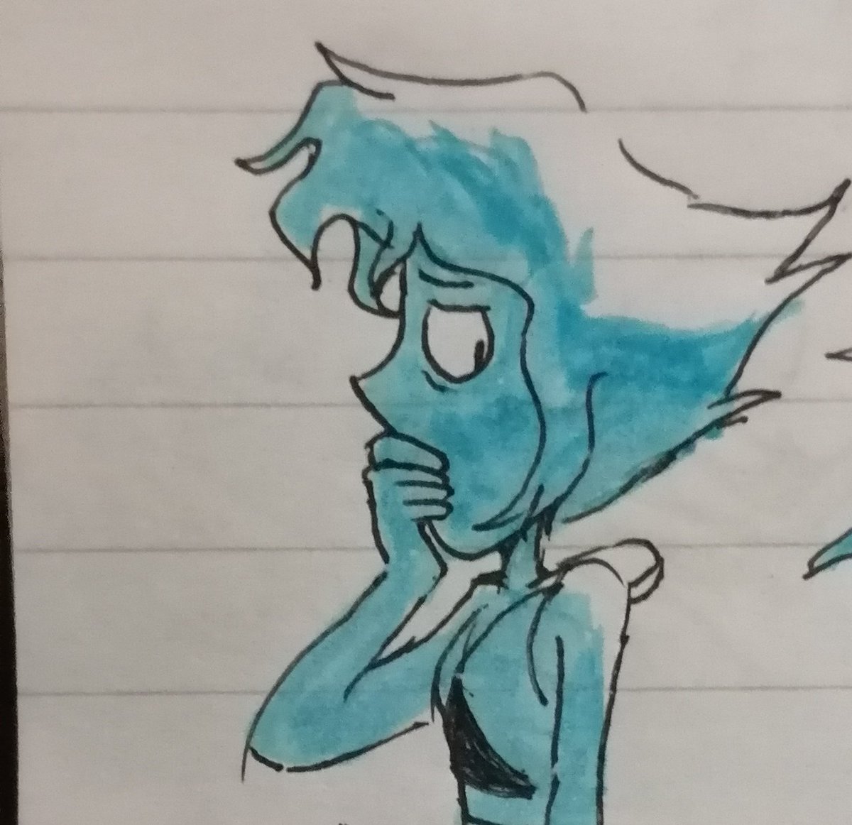 nightbow1111's tweet photo. doodles         blue highlighters draw cozy… https://t.co/04ni8x41A2