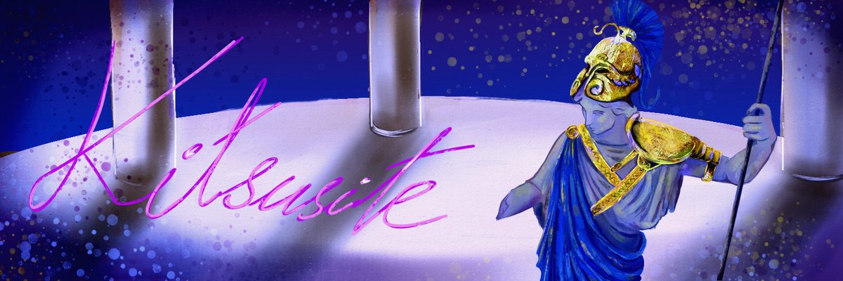 kitsusite's tweet photo. NEW BANNER!!! I'm really proud of it. I think it turned out decent... What do you think? #artcore
#artistglowup #athena https://t.co/EFLPiuXW3p