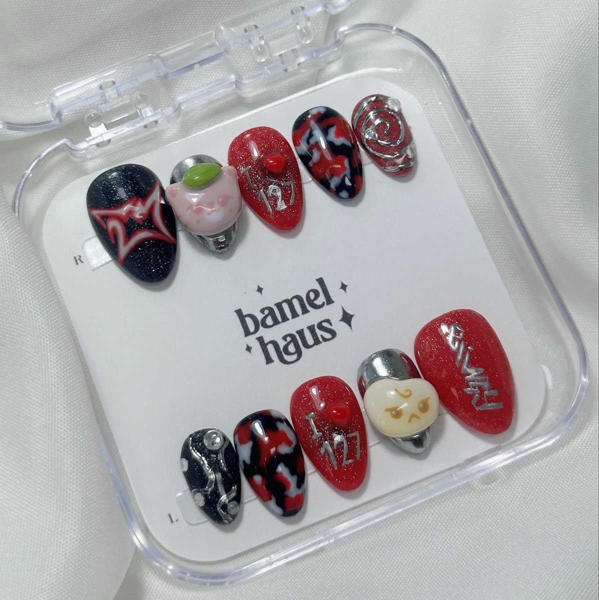 bamelhausnail's tweet photo. 🚒🚒🚒🚒

งานสั่งทำ made to order 🫒
𐙚 ฟรีกาวน้ำ, กาวซิลิโคน, อุปกรณ์ติด ทุกออเดอร์
𐙚 เลือกทรง, เลือกไซส์ได้
𐙚 ยื่นเรฟ, ออกแบบใหม่ได้

🤍 Thanks for trusting us with your nails. 💅

#เล็บปลอม #เล็บปลอมสำเร็��รูป #nct127 https://t.co/t0CMF4gYA6