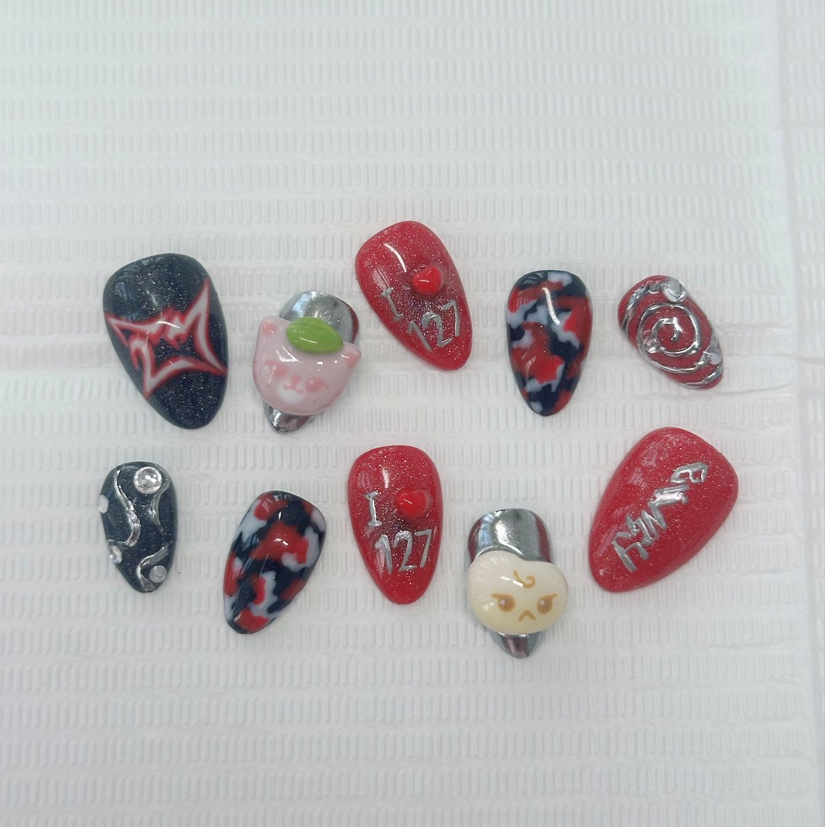 bamelhausnail's tweet photo. 🚒🚒🚒🚒

งานสั่งทำ made to order 🫒
𐙚 ฟรีกาวน้ำ, กาวซิลิโคน, อุปกรณ์ติด ทุกออเดอร์
𐙚 เลือกทรง, เลือกไซส์ได้
𐙚 ยื่นเรฟ, ออกแบบใหม่ได้

🤍 Thanks for trusting us with your nails. 💅

#เล็บปลอม #เล็บปลอมสำเร็��รูป #nct127 https://t.co/t0CMF4gYA6
