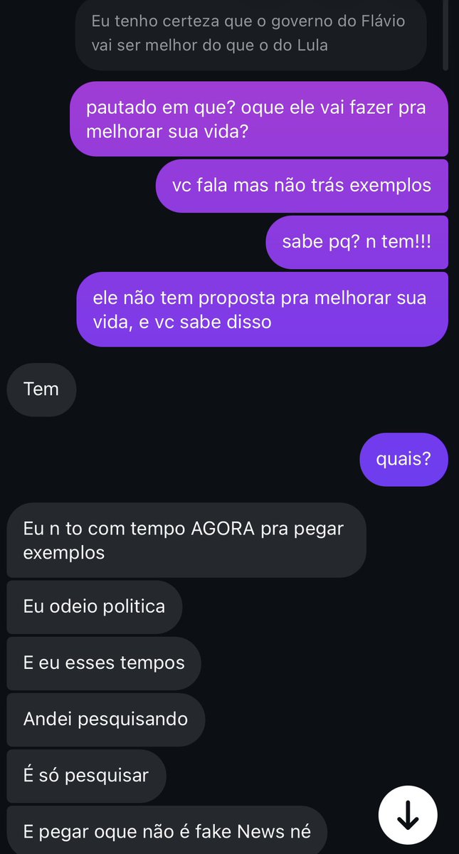 victsrgabriel's tweet photo. fui tentar cvs com uma bolsonarista e esse foi o resultado: https://t.co/Qnj2adux8g