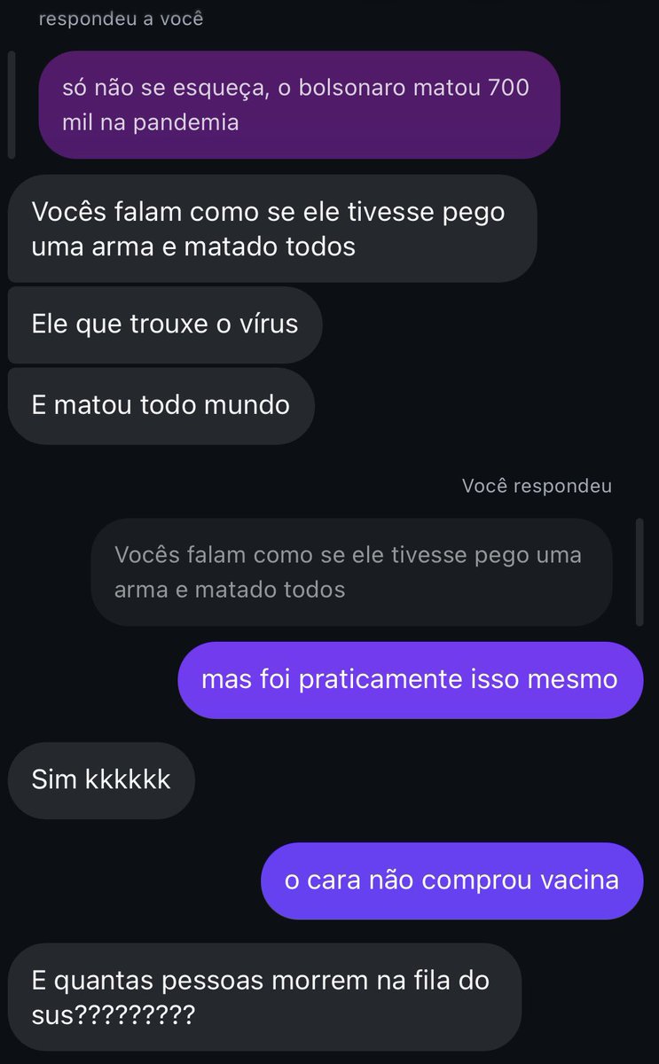 victsrgabriel's tweet photo. fui tentar cvs com uma bolsonarista e esse foi o resultado: https://t.co/Qnj2adux8g