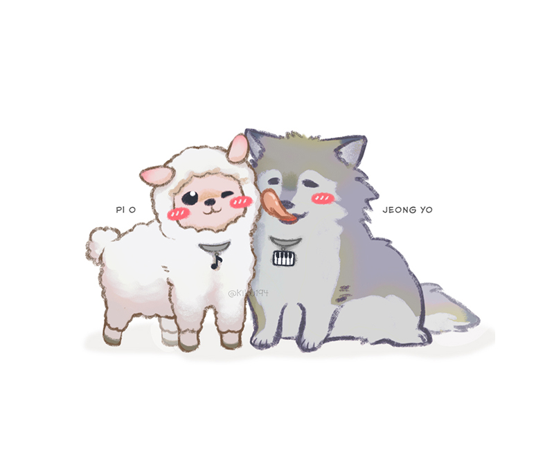 Kiku194's tweet photo. Fanart wolf vs sheep, according to the screenwriter 😊

#fanart #digitalillustration #FourHandsTwoSonata https://t.co/nTRbUeDJXr
