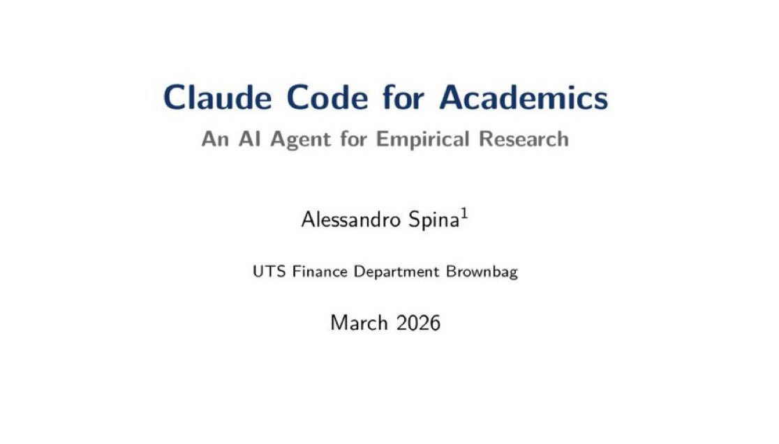 mehmetsongur_'s tweet photo. Akademisyenler için Claude Code’u nasıl kullanacağınıza dair basit bir giriş.
Alessandro Spina'ya ait sunum slaytları ve GitHub deposu.

🔗 https://t.co/FCfOers2Lw https://t.co/LsAJgYU11b