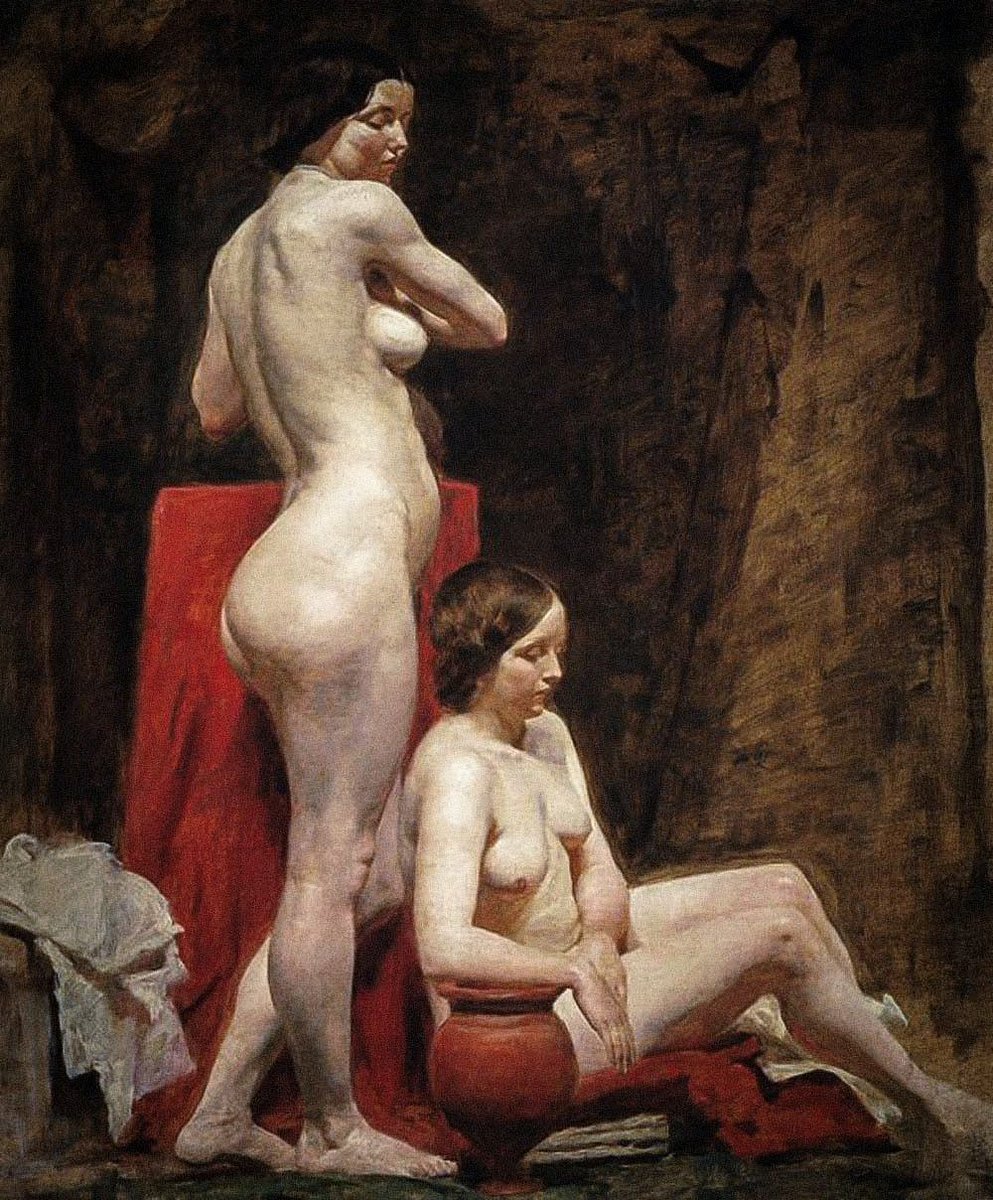 vintagestuff4's tweet photo. A Study of Two Female Nude Models
William McTaggart
1858 https://t.co/kIYAgE3pWJ