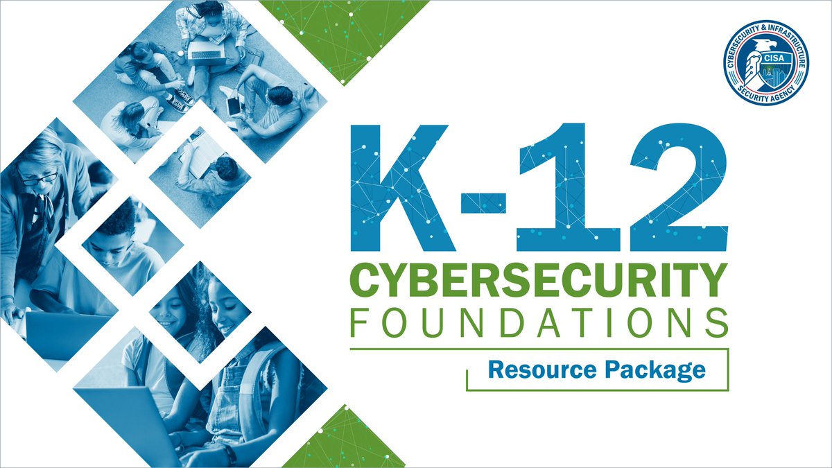 CISAgov's tweet photo. Strengthen #K12 cyber resilience w/ our Cybersecurity Foundations Resource Package. Explore cost-effective, actionable &amp; tailorable steps that schools &amp; districts can take to develop &amp; maintain effective cybersecurity programs: https://t.co/RQk5zpXWOn #CybersecurityAwarenessMonth https://t.co/W17NiaFnUp