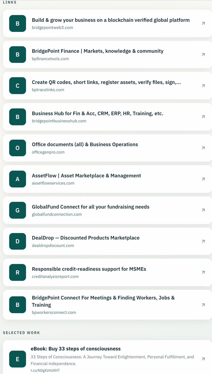 JeanClaudeRW's tweet photo. MSMEs don't fail for lack of ideas. They fail when the basics are scattered.
I'm building one ecosystem from Rwanda 🇷🇼 to fix that: ERP, credit readiness, funding, asset records, marketplaces & jobs.
10 platforms, 1link👇
https://t.co/RIwC4H6YLg
#MSMEs #Africa #Entrepreneurship https://t.co/i07osxWpL7
