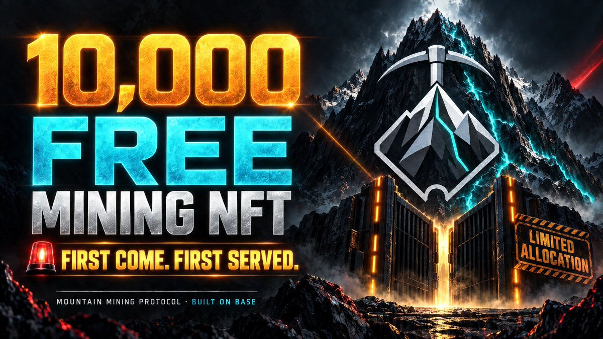 mmpprotocol's tweet photo. 10,000 FREE MINING NFT ⛏️
🚨 FIRST COME. FIRST SERVED.

https://t.co/okMHTmDgYF https://t.co/4N2tvLMFRl