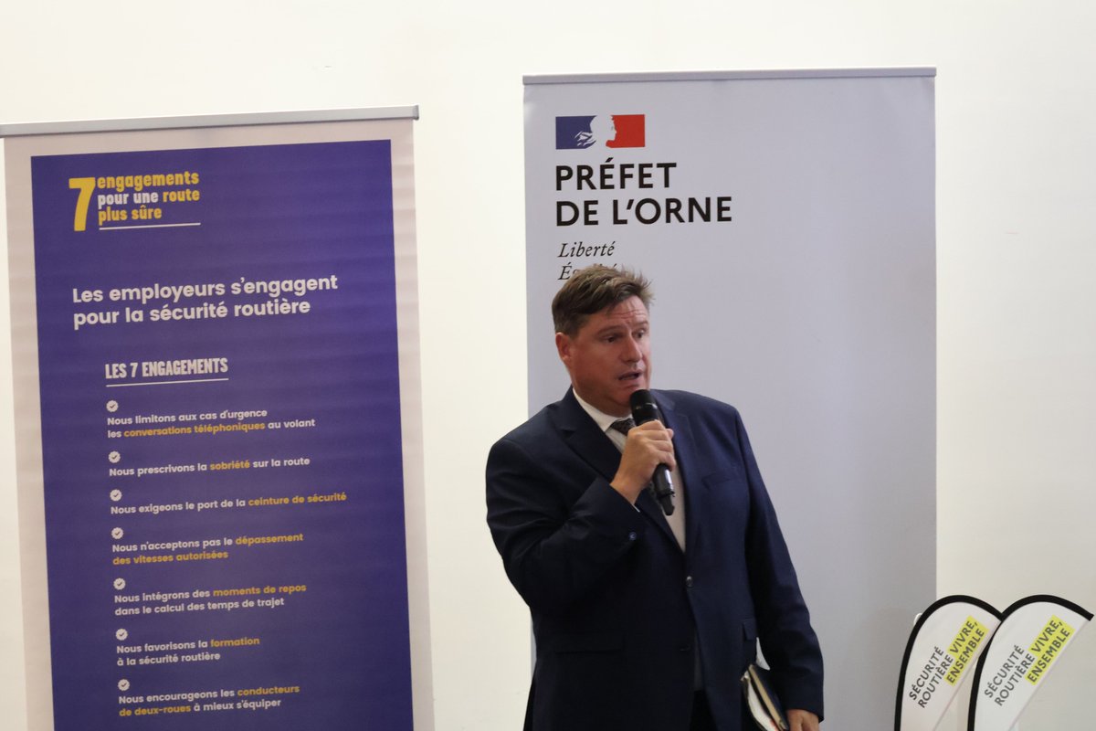 Image de Préfet de l'Orne - 🚗 La semaine dernière, Aurélien Duvergey, sous-préfet, directeur de cabinet, était aux côtés du bur