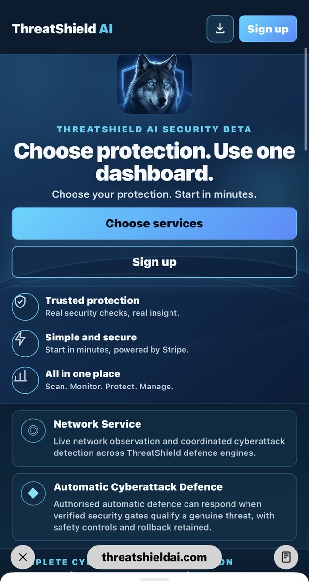 Tthreat_ai's tweet photo. This is our new installable software ! You can add it to your Home Screen on Mobile and Desktop! https://t.co/97UczODISg