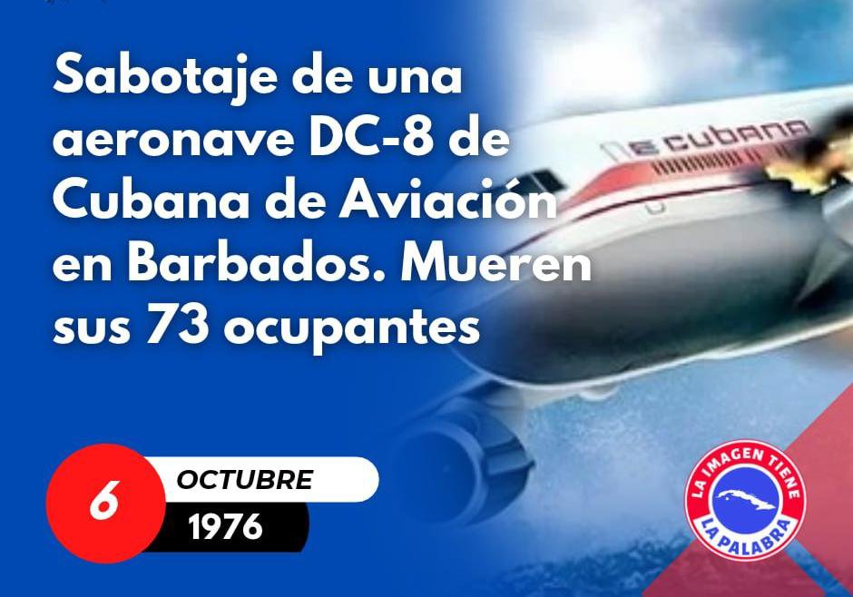 HermesDeCuba's tweet photo. #Cuba 🇨🇺, víctima de actos terroristas, condena el terrorismo en todas sus formas y manifestaciones.

#NoAlTerrorismo 
#TenemosMemoria https://t.co/FVmMbDO2Tz