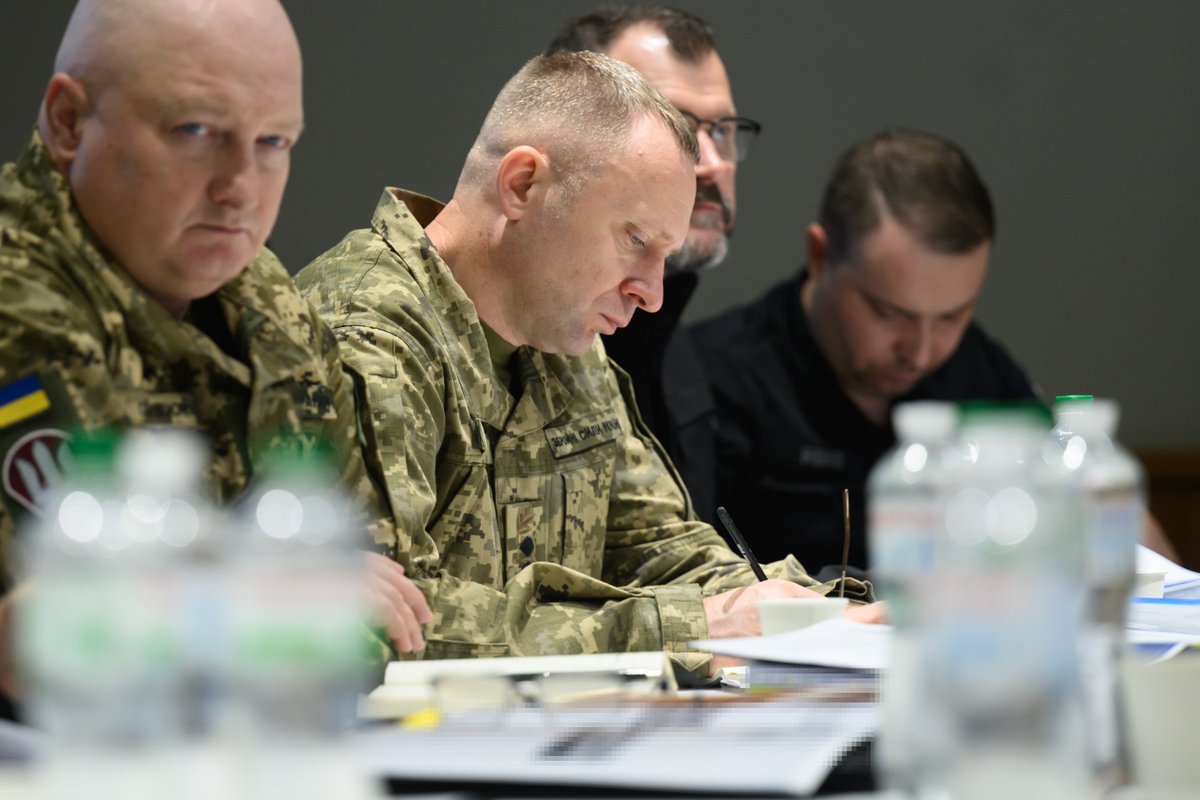 ZelenskyyUa's tweet photo. I held a meeting of the Staff. We had detailed reports on our electronic warfare capabilities and on how EW is used to protect our infrastructure. This very component of our defense that allows us to neutralize a significant share of Russian “shaheds”. We set additional tasks for the Armed Forces of Ukraine and for manufacturers – we are scaling up the approaches that work best.

Defense Intelligence of Ukraine also reported on Russia's technological priorities for this year and next, and on the supplies of critical components and equipment that Russia receives for weapons production to meet them. Based on this, we will prepare new sanctions packages: Defense Intelligence will submit its proposals to the Cabinet of Ministers and the National Security and Defense Council. We are also working to synchronize our sanctions accross partners’ jurisdictions.

Today, we also defined the main tasks for supplying Ukrainian forces with long-range drones next year. The key criterion is that we must be able to respond to Russian strikes in kind.

Glory to Ukraine!