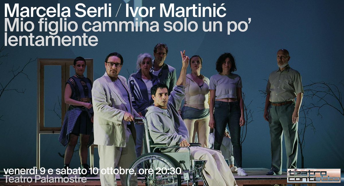 CSSUdine's tweet photo. ✨Dopo il @TeatroPasolini #Cervignano, debutta in prima nazionale 9-10 ottobre al Teatro Palamostre di Udine 'Mio figlio cammina solo un po' lentamente', il nuovo allestimento diretto dalla regista Marcela Serli e tratto dall'opera più celebre del drammaturgo croato Ivor Martinić https://t.co/8he53TsYlW
