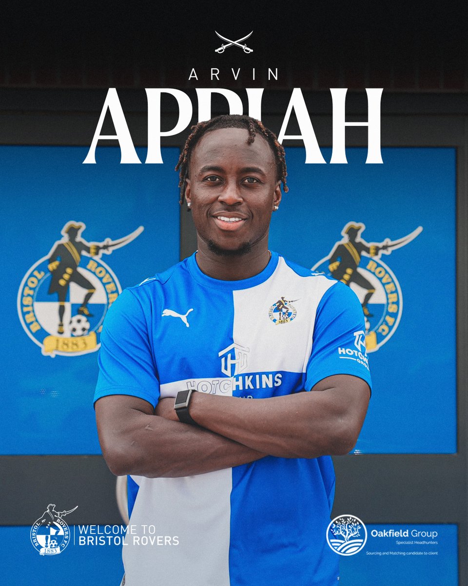 Official_BRFC's tweet photo. We are delighted to confirm the signing of Arvin Appiah! 🤩

✍️ brought to you by @OakfieldGroup https://t.co/h8LrBNO6XD