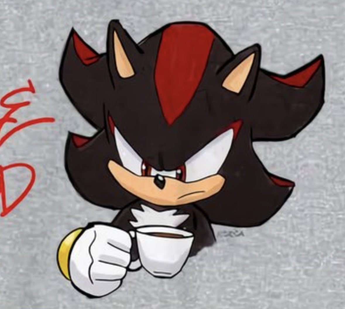 hearts2shadow's tweet photo. I love how Shadow is consistently shown with the same food and drink https://t.co/sn4D4JEYS8
