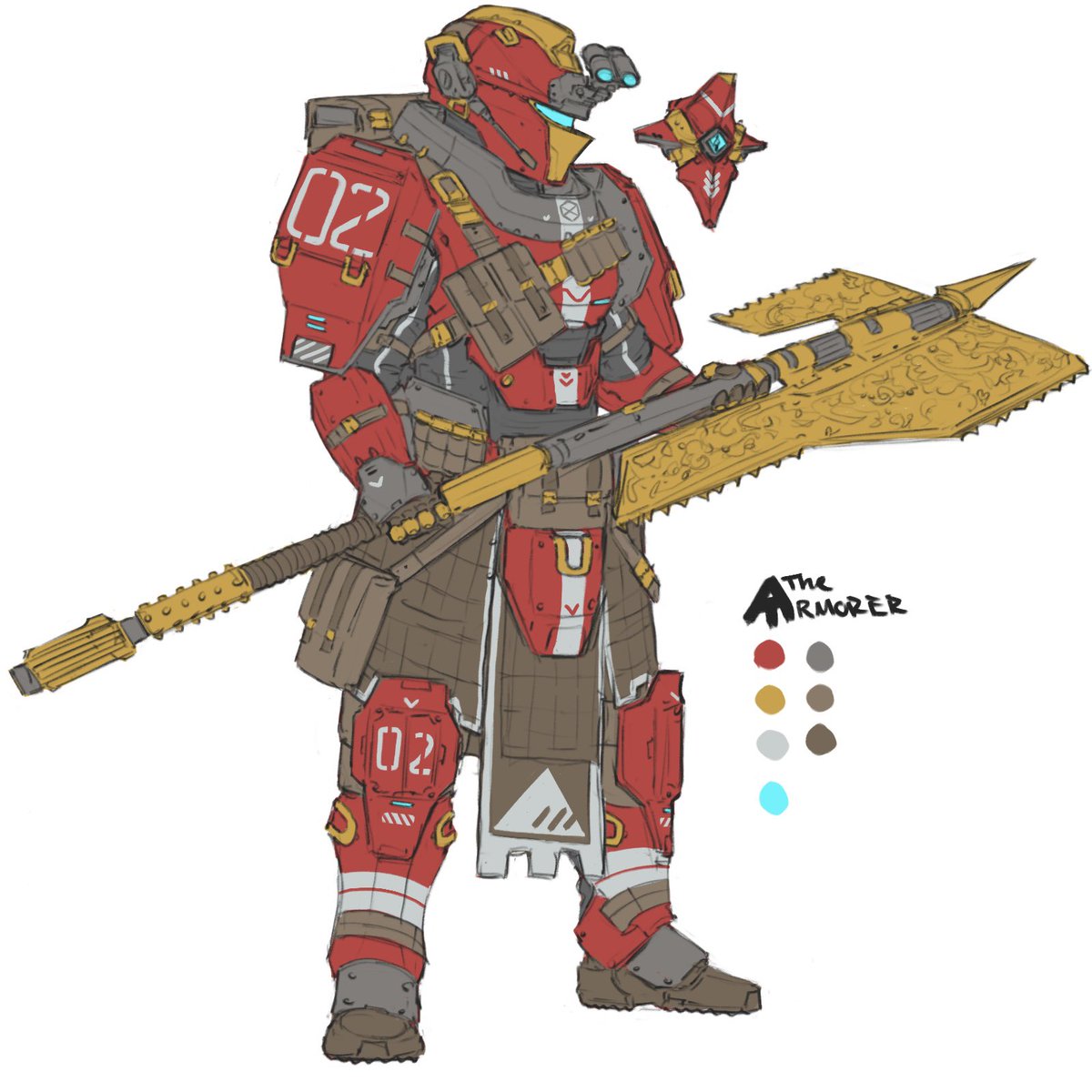 The_Armorer3's tweet photo. Titan Study
#artistoftwitter #conceptart #digitalart #digitaldesign #destiny2 #characterdesignㅤ https://t.co/P4LFFypo3P