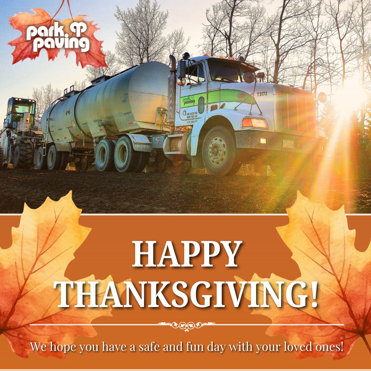 ParkPaving's tweet photo. Happy Thanksgiving! We hope you have a safe and fun day with your loved ones!
#yeg #yegbusiness #yegconstruction #yeglocal #yegcommunity #alberta #canadianbusiness #edmonton #yegbuilders #construction #thanksgiving https://t.co/dWmpDx0LN1