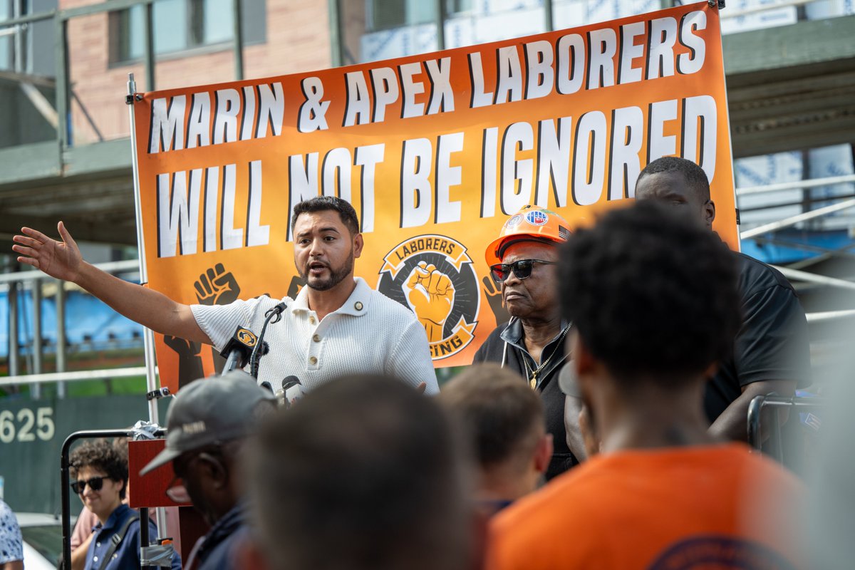local79nyc's tweet photo. Thank you to Local 79 members for joining our last rally to stop the use of labor brokers on affordable housing projects!  Special thanks for Councilmember Justin Sanchez for joining us and to Local 79 leadership!  @CMJustinSanchez https://t.co/OqCs3Rlln8