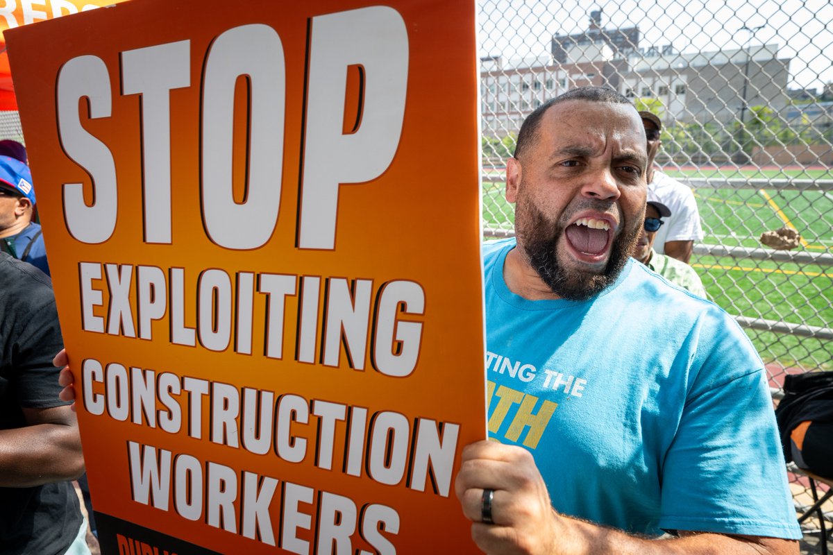 local79nyc's tweet photo. Thank you to Local 79 members for joining our last rally to stop the use of labor brokers on affordable housing projects!  Special thanks for Councilmember Justin Sanchez for joining us and to Local 79 leadership!  @CMJustinSanchez https://t.co/OqCs3Rlln8