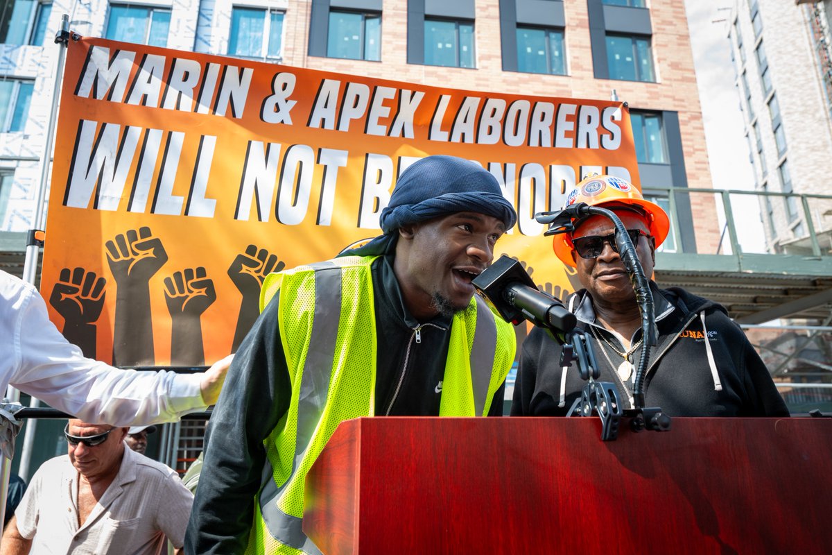 local79nyc's tweet photo. Thank you to Local 79 members for joining our last rally to stop the use of labor brokers on affordable housing projects!  Special thanks for Councilmember Justin Sanchez for joining us and to Local 79 leadership!  @CMJustinSanchez https://t.co/OqCs3Rlln8