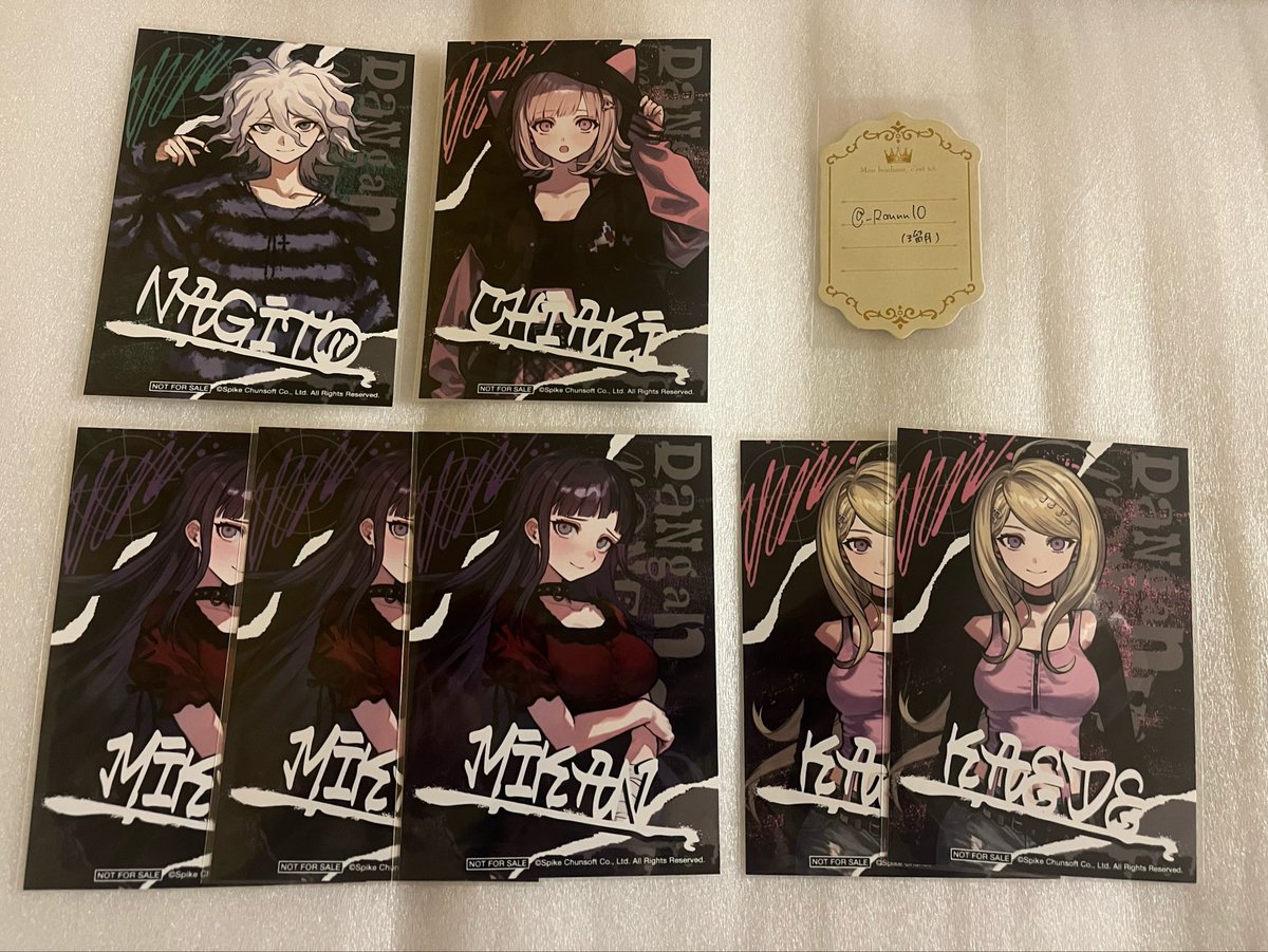 _Rannn10's tweet photo. 【交換/譲渡】ダンガンロンパ SHIBUYA109めふぃすと ダンロン 渋谷

譲：画像参照

求：王馬小吉 or 定価+送料

ꕤ︎︎狛枝/最原は交換のみ

検索からでもお気軽にお声がけください🙇‍♀️ https://t.co/ceLBsF9Zlw
