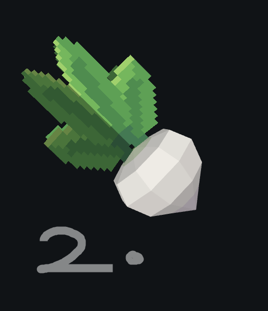 tkduze's tweet photo. how do you think the radish in my farming game should look?#godot #gamedev #indiedev #solodev https://t.co/BsMwSaTlFM