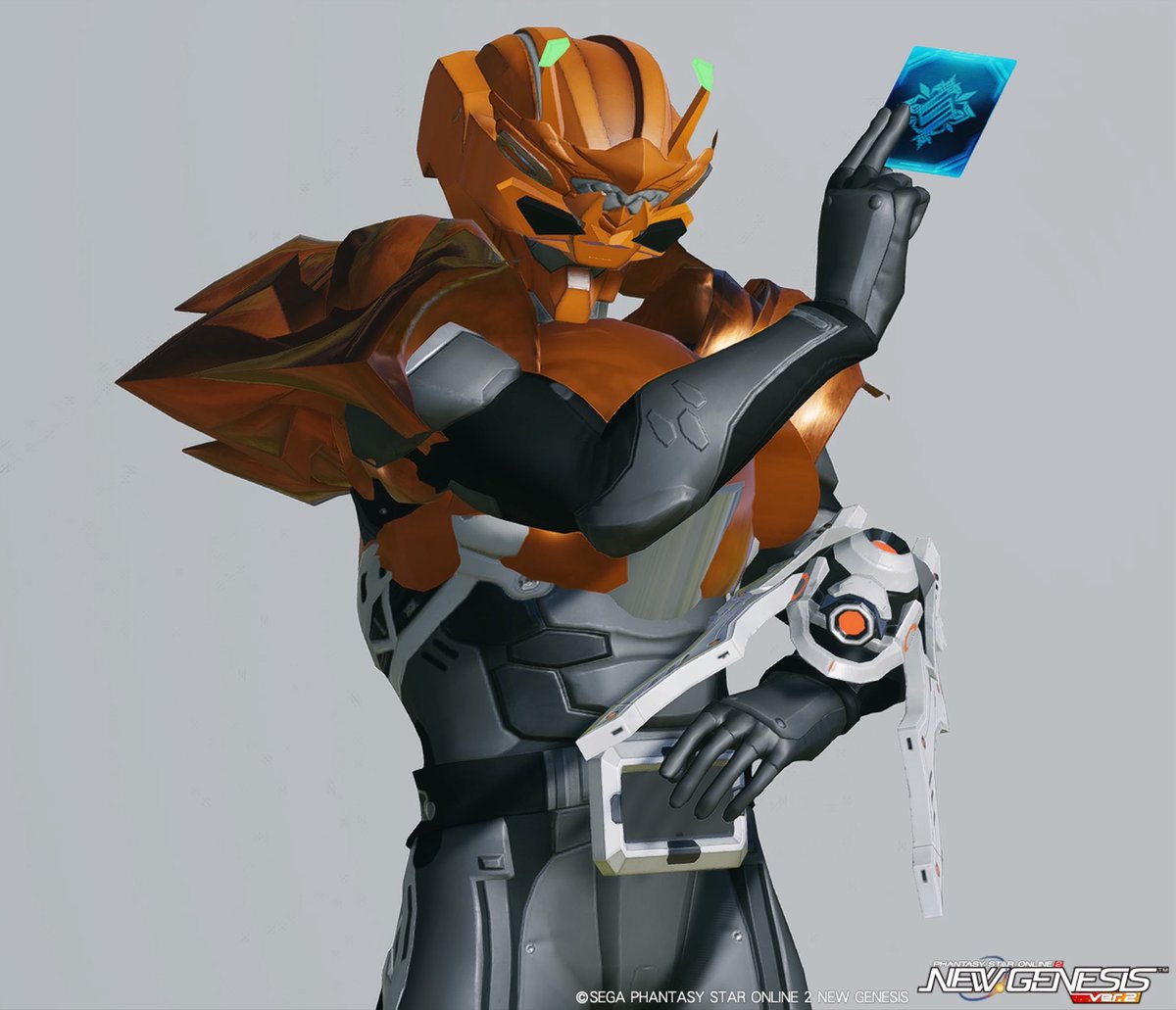 REDFRAMEpso2ngs's tweet photo. 再現更新です

仮面ライダーシザース
色、ツノと召喚機、胸部アーマー
体系微調整
ボルキャンサー
色、バイザーと頬の装甲

CSM真骨頂おめでとう！
#PSO2NGS_SS 
#メンテの日なのでssを貼る https://t.co/zMJeGTAvr3