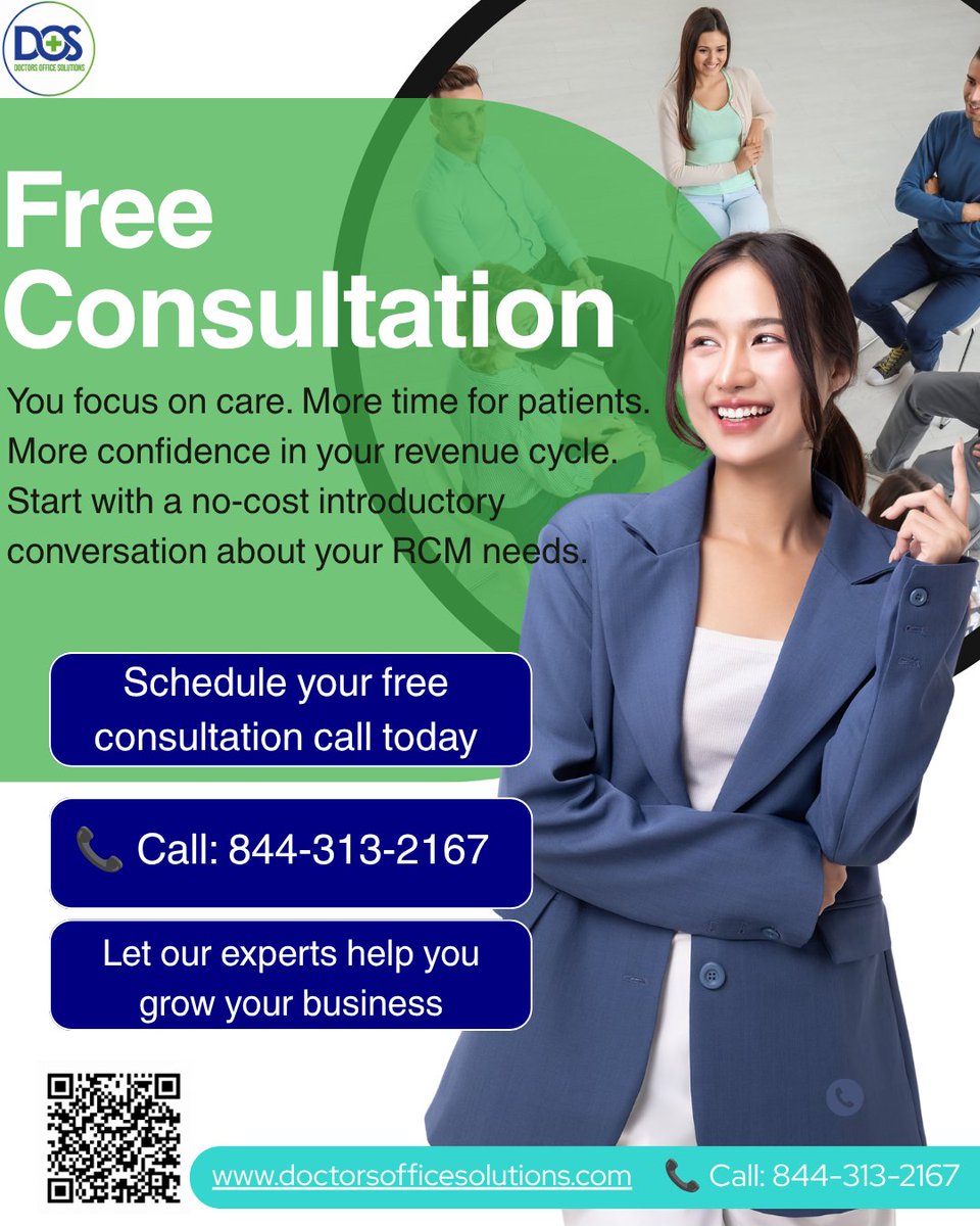 DoctorsOfficeS's tweet photo. Let our experts help you grow your practice. Start with a free consultation and explore tailored support for your revenue cycle.

📞 844-313-2167
🌐 https://t.co/3pn0BWNYuS
#DoctorsOfficeSolutions #MedicalBilling #PracticeGrowth https://t.co/OWvMHgLM9e
