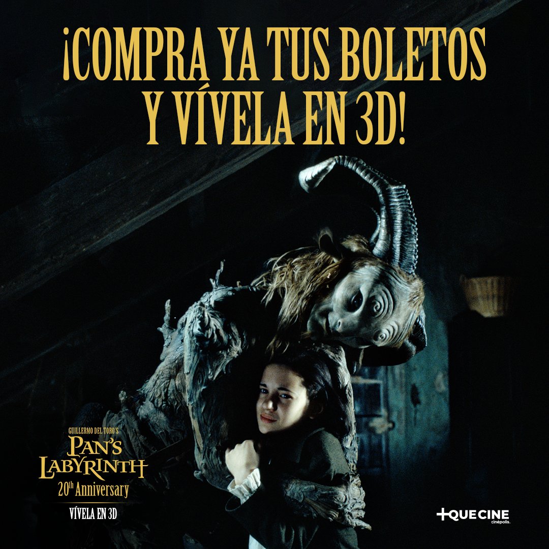 Cinepolis's tweet photo. ¿Recuerdas el camino hacia el laberinto? 🌿👀 ¡Pues es momento de recorrerlo una vez más! ✨🩸 ¿Jalas a revivir #ElLaberintoDelFauno conmigo? Boletos ya en preventa 👉 https://t.co/qXQnbprKBt @MasQueCineLatam https://t.co/uOjz96IWXy