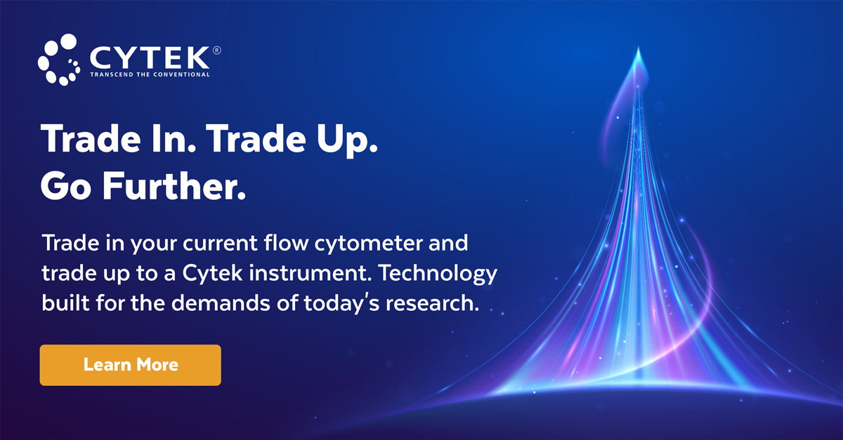 CytekBio's tweet photo. Your next publication, grant cycle, and discovery depend on instrumentation that keeps pace with your research. For a limited time, trade in your current system and trade up to a Cytek system! Get started: https://t.co/M5FPiVea1j
#flowcytometry #biotechnology #upgrade https://t.co/ivykW9NBFF