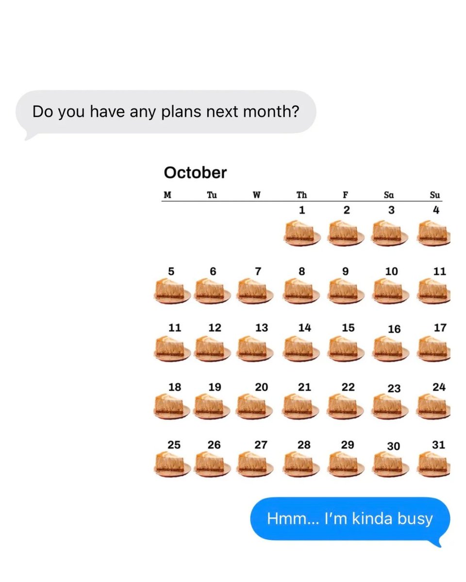 rubytuesday's tweet photo. My plans all month long. 😋 https://t.co/C66yDDxnGO
