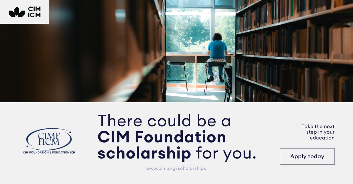 CIM_ICM's tweet photo. Studying for a career in mining? 🎓
CIM Foundation scholarships and grants are available this fall, with opportunities supporting mining engineering, mineral processing, health & safety and more: https://t.co/bLOEPyCWI0
#CIMstudents #FutureofMining #CIMF #CanadianScholarships https://t.co/SCuI7T0tgA