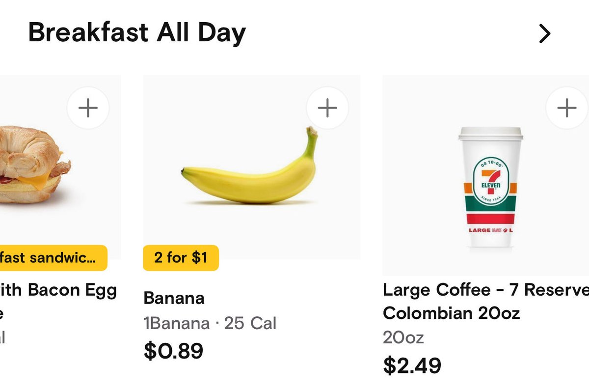 BigLDLong's tweet photo. 7 Eleven got them diet bananas https://t.co/e6tmtejonI