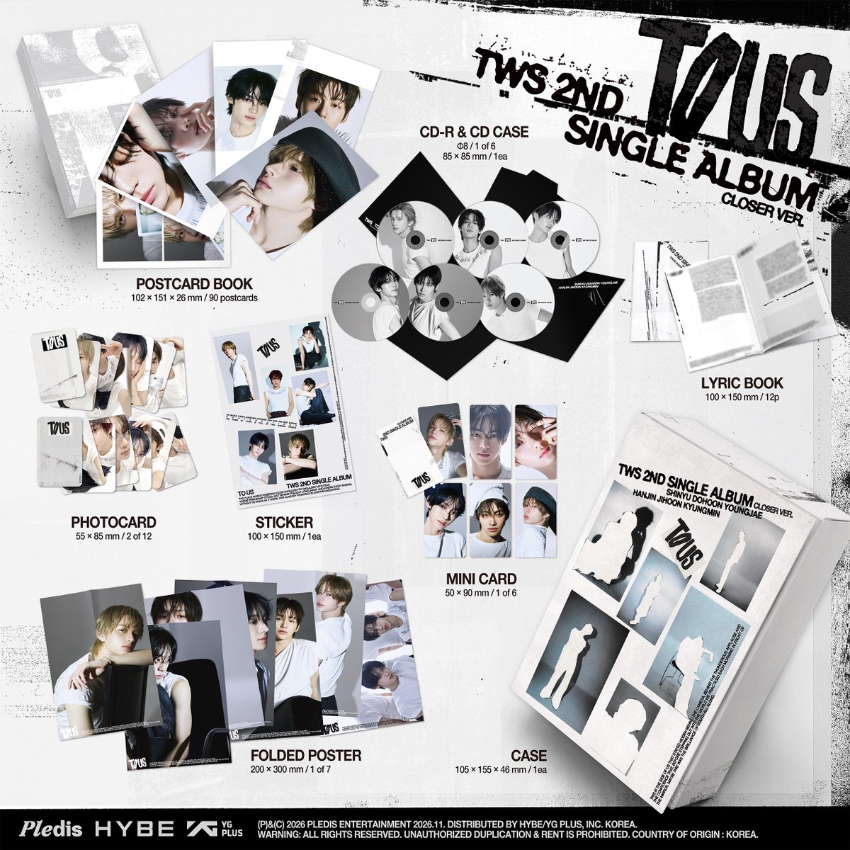 doroongzip's tweet photo. TWS 2nd Single Album ‘TO US’
- Closer Version
- Beyond Version
- Everglow Version
- Weverse Version
#TWS #투어스 #TO_US https://t.co/0jwIixNn6B