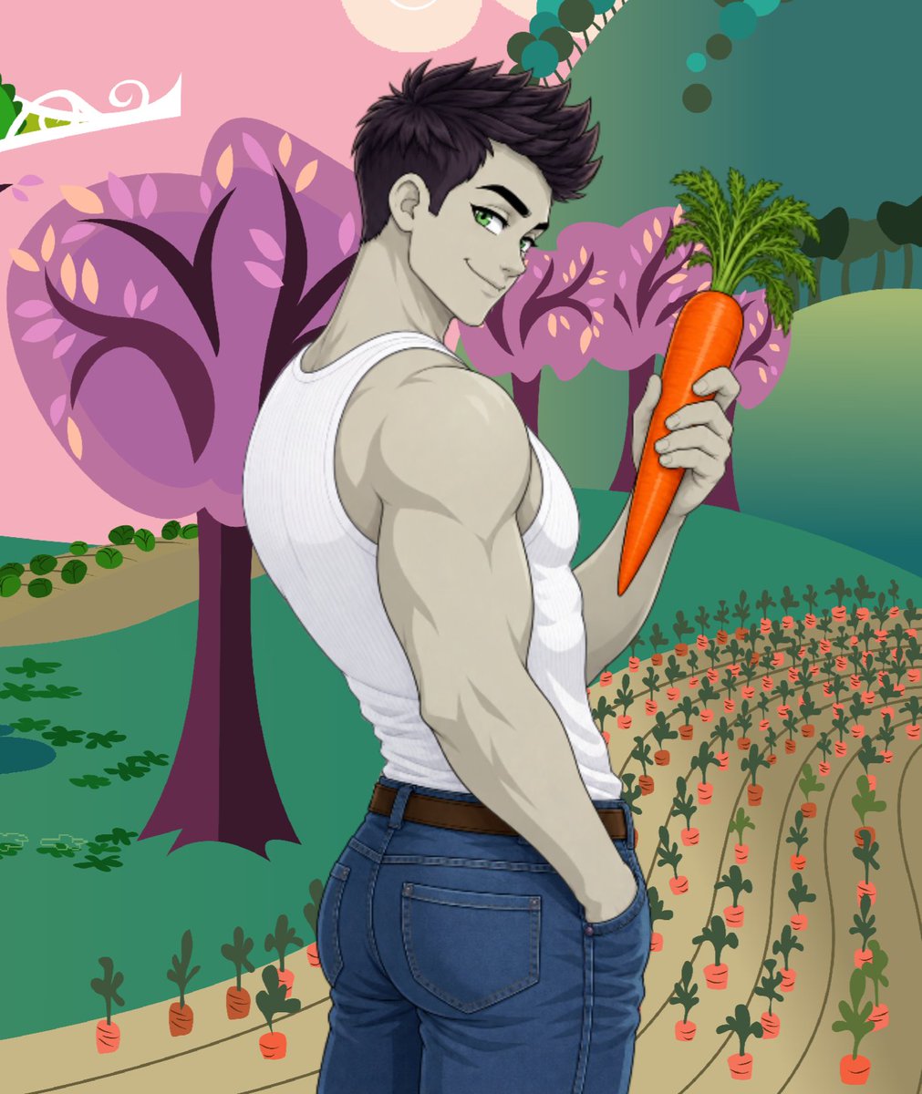 nicoalicorn's tweet photo. Hi @OctavyMLP , look what I found.

I dug up the biggest carrot, and now we can eat it together~♥️
I'll cut the carrot a little smaller so it fits on the hot dog. How do i look dear? 😘🥕 https://t.co/qaMSztUoMQ