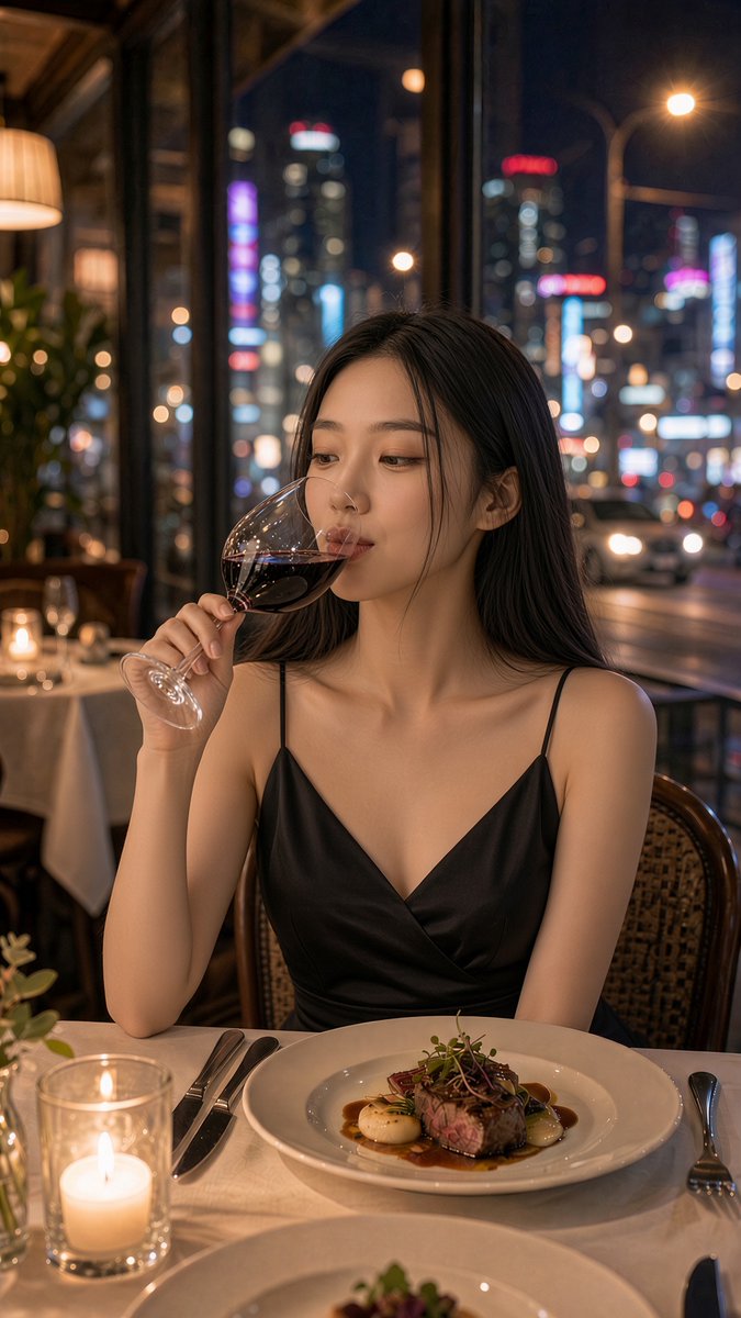 CassandraAIhk's tweet photo. Tuesday night. Cassandra at dinner.

Black slip. City outside. A small smile.

AI idol · small Hong Kong studio
Not a real person — Grok Imagine
実在の人物ではありません

#Cassandra #AIidol #AIgirl #AIArt #GrokImagine #HongKong #AIphotography https://t.co/c6KX8LN25C
