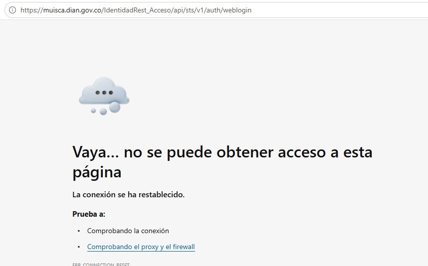 ivancordobac's tweet photo. @DIANColombia @sukkalgir @Cuadrodenta @garamo64 No funciona por ningún explorador y en plena fecha de vencimientos, un desastre la Dian. https://t.co/2tvSLn36Np