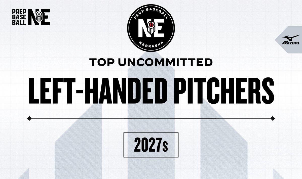PrepBaseballNE's tweet photo. 𝗧𝗢𝗣 𝗨𝗡𝗖𝗢𝗠𝗠𝗜𝗧𝗧𝗘𝗗: 𝘓𝘦𝘧𝘵-𝘏𝘢𝘯𝘥𝘦𝘥 𝘗𝘪𝘵𝘤𝘩𝘦𝘳𝘴

Here are our top @PB_Uncommitted lefties in the class of 2027. 

📝» https://t.co/evMrBEwvI6 https://t.co/yHLRs70I3X