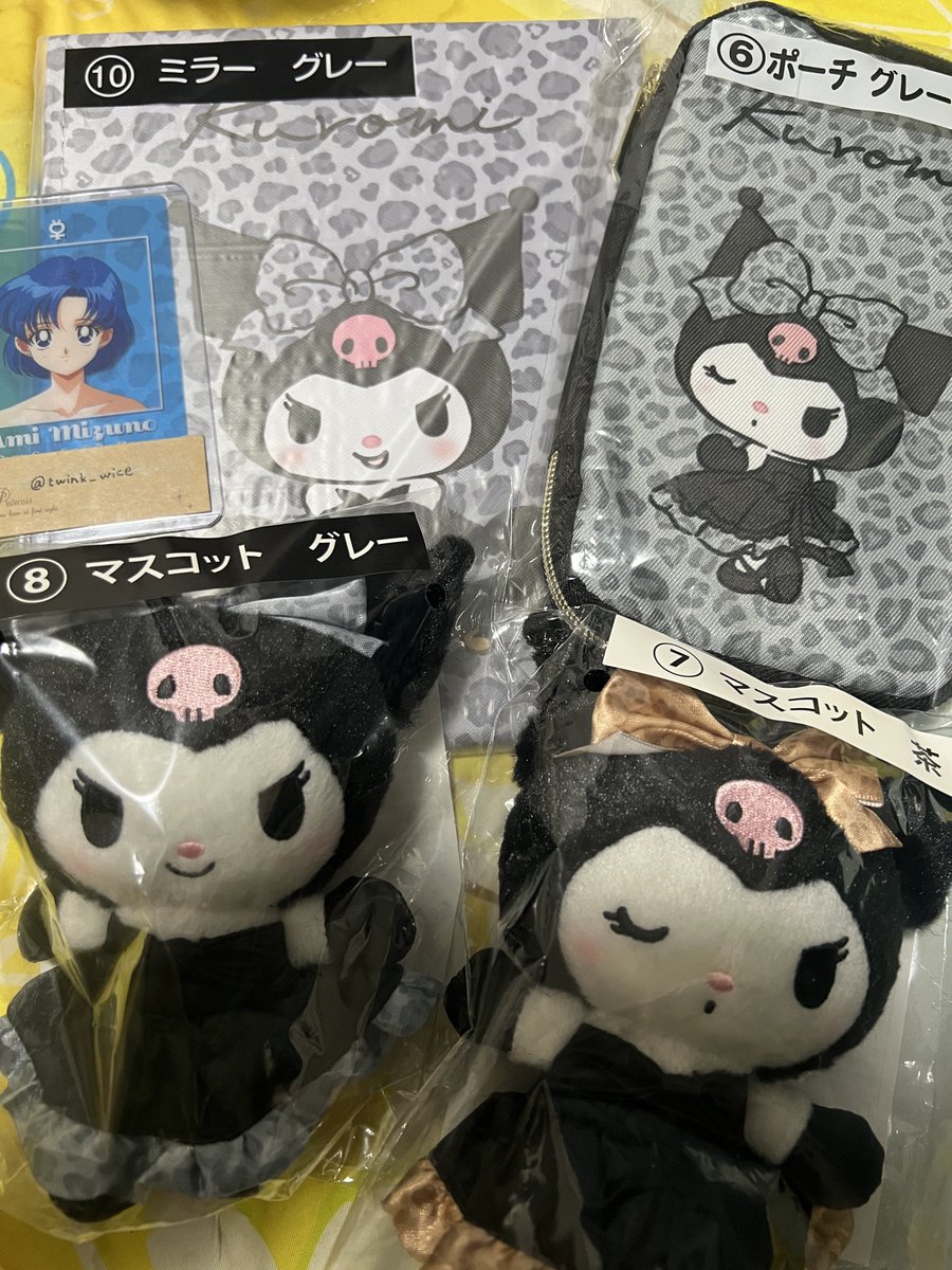 twink_wice's tweet photo. クロミ当りくじ 交換してくださる方を探しています

【譲】マスコット茶、グレー、ポーチグレー、ミラーグレー
【求】コスメケース>小物入れ、ミラー茶
【取引】大阪手渡しor郵送

コスメケースには複数提供可能です。
お心当たりのある方はお声かけお願いします https://t.co/x1u2fskM2E