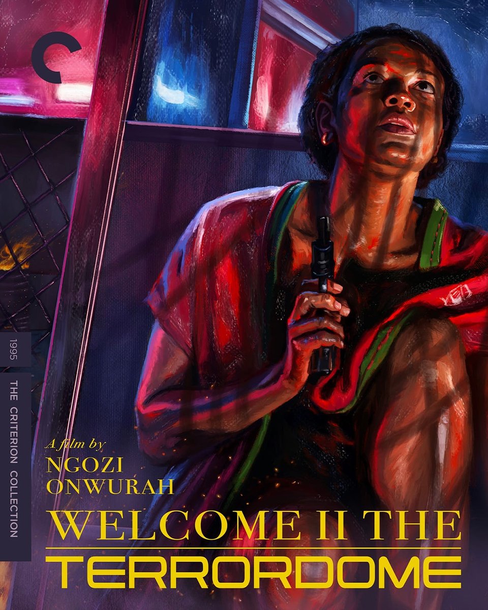 Criterion's tweet photo. Ngozi Onwurah’s radically ahead-of-its-time dystopian sci-fi film WELCOME II THE TERRORDOME (1995) has entered the collection! https://t.co/erDMSr7Lny

The first theatrically distributed British feature by a Black woman, Onwurah’s film furiously evokes a near future in which Black people are segregated within a slum called the Terrordome, where simmering violence and anger threaten to boil over in the wake of a young boy’s murder.