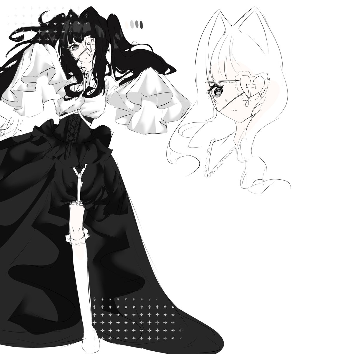 Ruiruinantm's tweet photo. オリジナルキャラクターWIP　#イラストㅤㅤㅤ ＃オリジナルキャラクター　#WIPㅤ #artㅤㅤㅤㅤ #OCㅤㅤ https://t.co/zJXZ8n5jTk