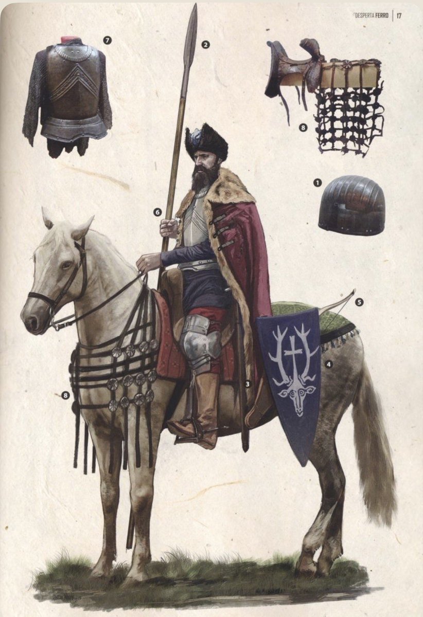 Argonaut1535's tweet photo. 🇷🇴🇭🇺⚔️Mid 15th Century Wallachian Boyar During the Reign of Vlad III Draculesti (1428-1477) as Voivode of Wallachia.

Illustration by Jose Luis Garcia Moran. https://t.co/QDQTovqnH5