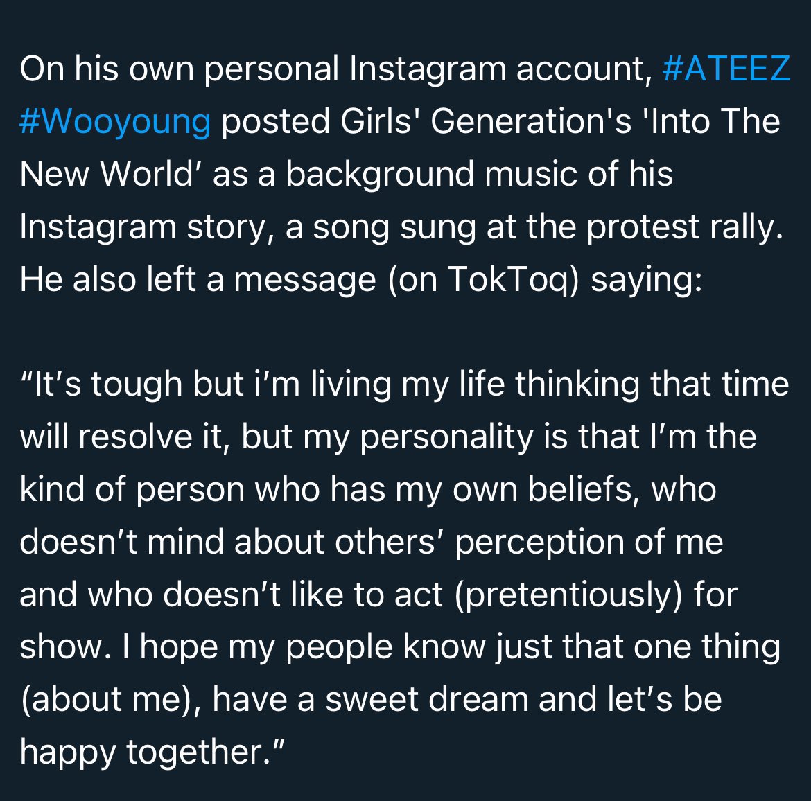 kyloteez's tweet photo. não aguento falarem pra não misturar ateez com polícia sendo que o ateez É política eles SEMPRE foram política eles nunca dissociaram a imagem deles disso seja na música seja na vida real simplesmente PAREM de esvaziar a arte do ateez pq não convém ao seu conservadorismo de merda https://t.co/IWZXx51EH1